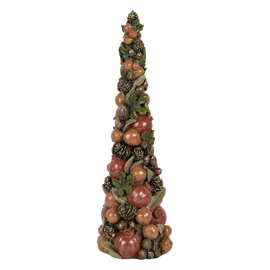 Clayre &amp; Eef | Kerstdecoratie Kerstboom Bruin Groen &oslash; 12x37 cm | 6PR6263