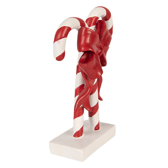 Clayre &amp; Eef | Decoratie Zuurstok Rood Wit 12x5x16 cm | 6PR6278