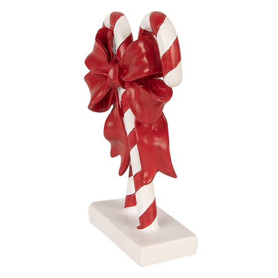Clayre &amp; Eef | Decoratie Zuurstok Rood Wit 12x5x16 cm | 6PR6278