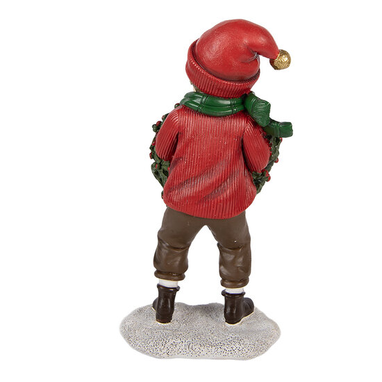 Clayre &amp; Eef | Decoratie Kind Rood Groen 10x6x19 cm | 6PR6317
