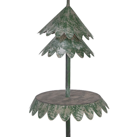 Clayre &amp; Eef | Etag&egrave;re 2 laags Grijs &oslash; 32x75 cm | 6Y6160