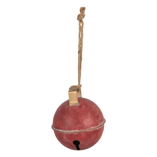 Clayre &amp; Eef | Bel Decoratief Rood Bruin &oslash; 16x18 cm | 6Y6164