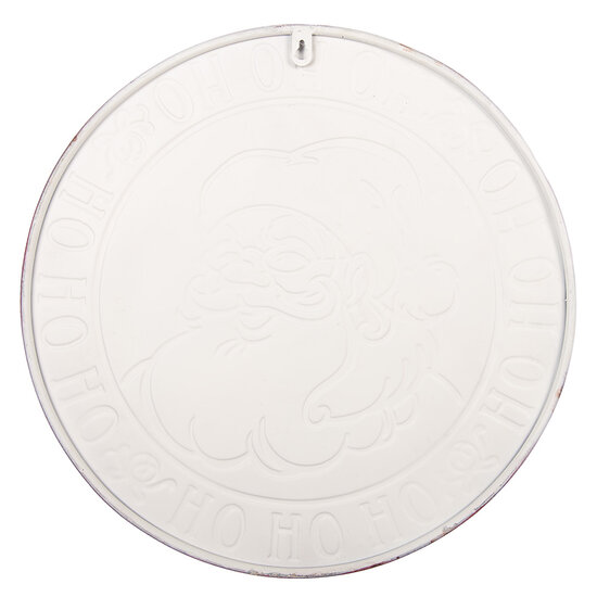 Clayre &amp; Eef | Tekstbord Wit Rood &oslash; 46x1 cm | 6Y6169