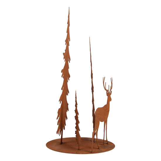 Clayre &amp; Eef | Decoratie Kerstboom Bruin 30x25x50 cm | 6Y6175
