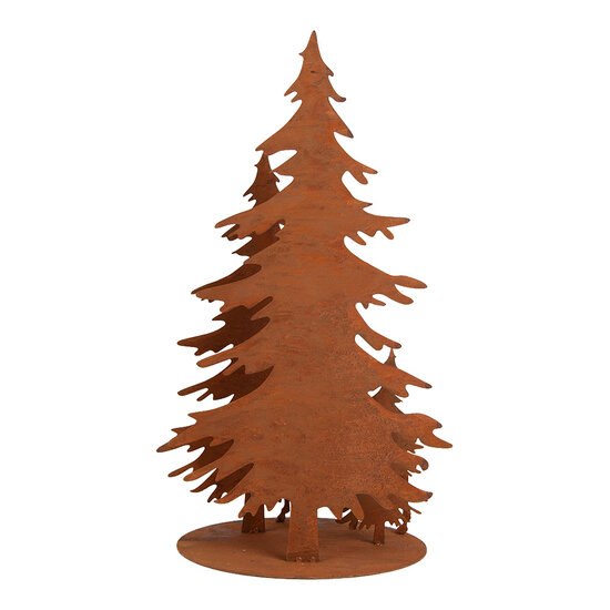 Clayre &amp; Eef | Decoratie Kerstboom Bruin 30x25x50 cm | 6Y6175