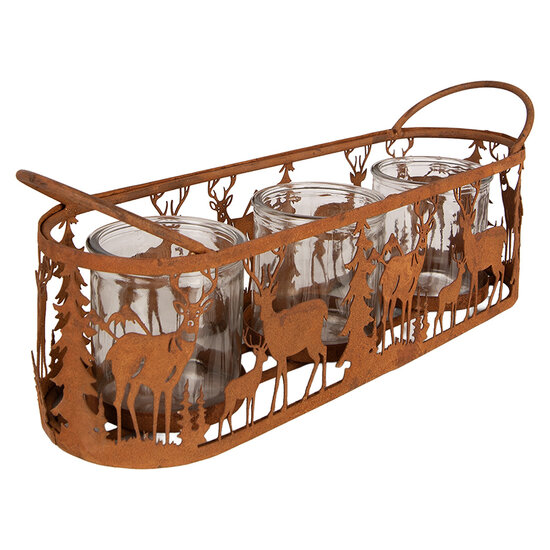 Clayre &amp; Eef | Planthouder Bruin 37x11x13 cm | 6Y6179