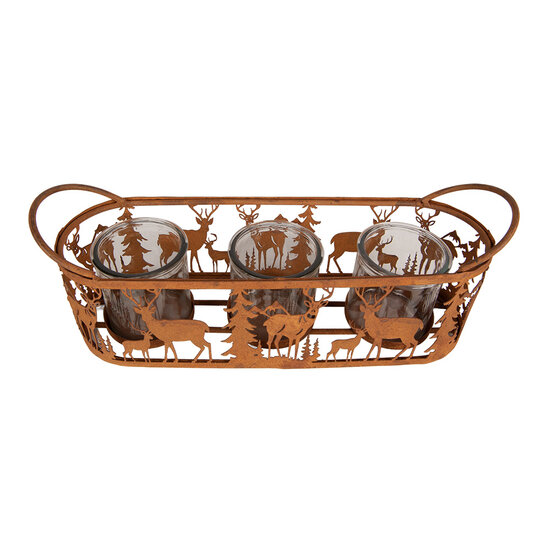 Clayre &amp; Eef | Planthouder Bruin 37x11x13 cm | 6Y6179