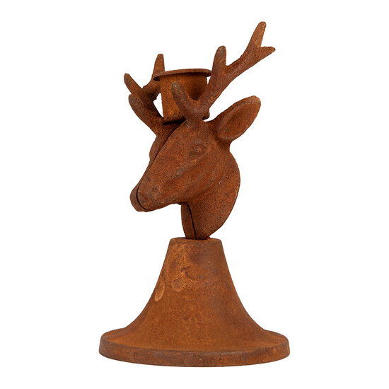 Clayre &amp; Eef | Kandelaar Bruin 8x8x9 cm | 6Y6172