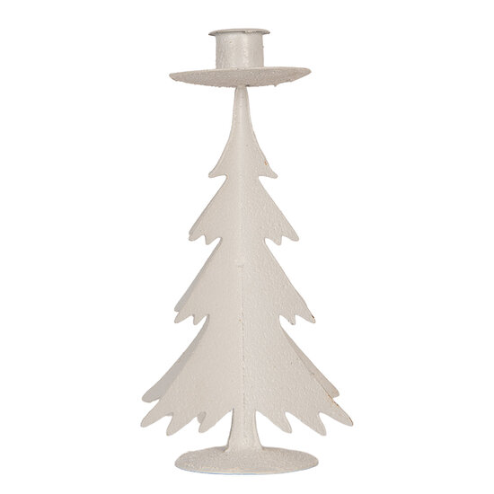 Clayre &amp; Eef | Decoratie Kerstboom Grijs &oslash; 9x20 cm | 6Y6183