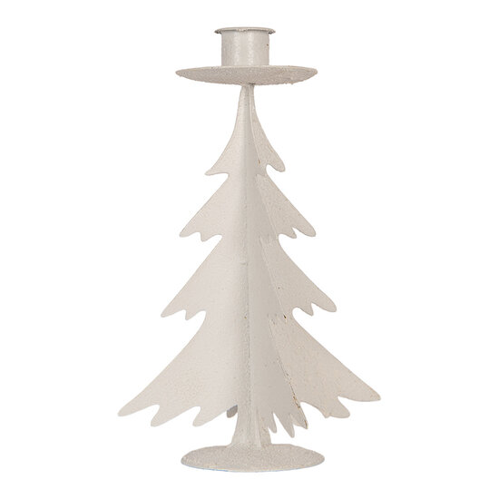 Clayre &amp; Eef | Decoratie Kerstboom Grijs &oslash; 9x20 cm | 6Y6183