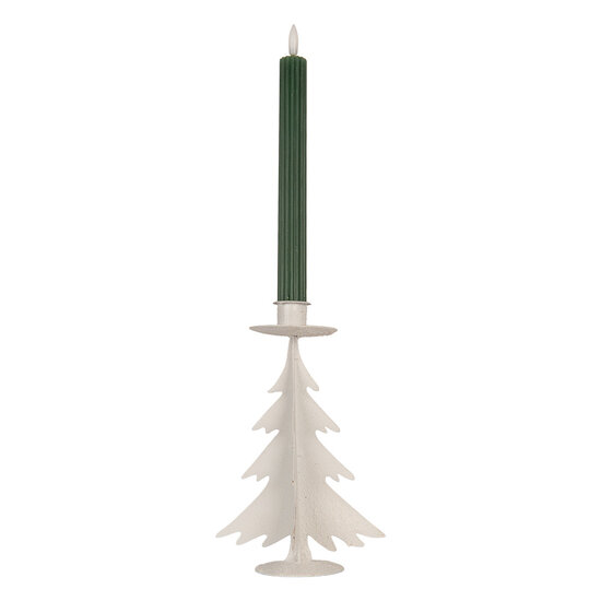 Clayre &amp; Eef | Decoratie Kerstboom Grijs &oslash; 9x20 cm | 6Y6183