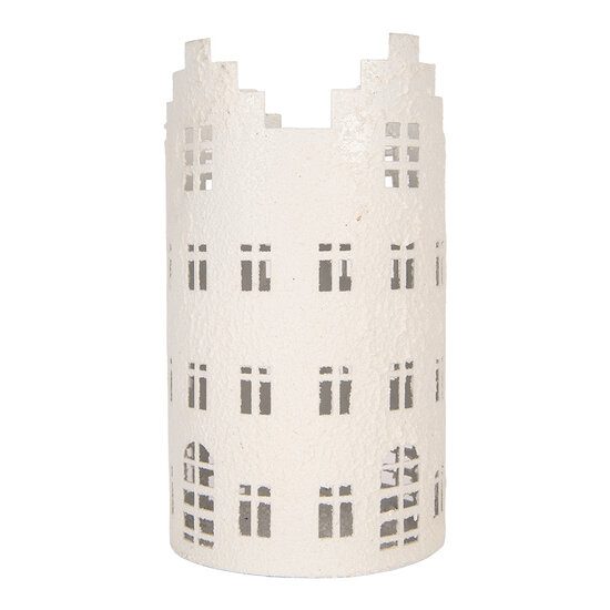 Clayre &amp; Eef | Decoratie Huis Wit &oslash; 13x23 cm | 6Y6184
