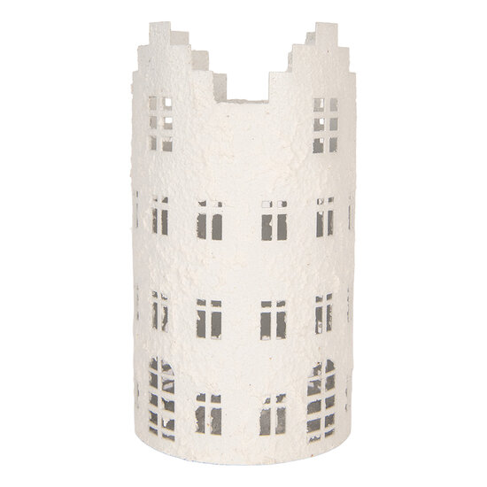 Clayre &amp; Eef | Decoratie Huis Wit &oslash; 11x20 cm | 6Y6185