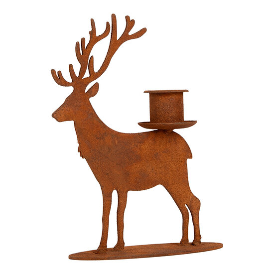 Clayre &amp; Eef | Kandelaar Bruin 11x12x15 cm | 6Y6194