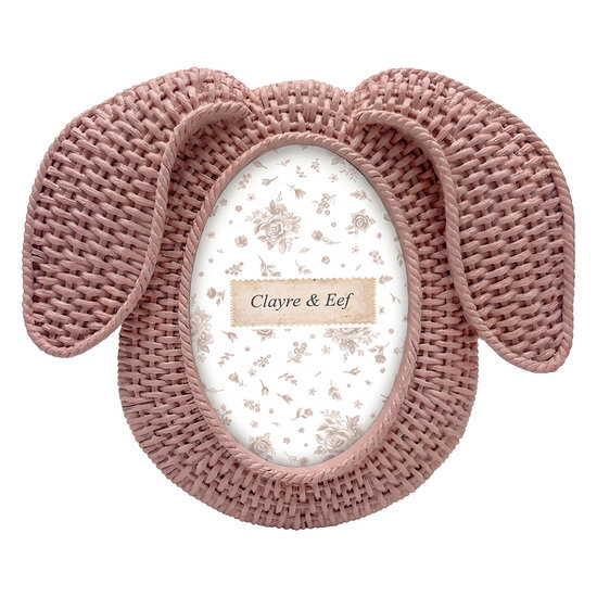 Clayre &amp; Eef | Fotolijst Roze 14x2x13 cm / 6x9 cm | 2F1389