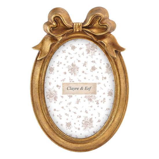 Clayre &amp; Eef | Fotolijst Goudkleurig 15x2x22 cm / 10x15 cm | 2F1409