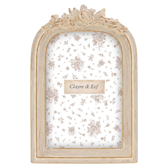 Clayre &amp; Eef | Fotolijst Beige Bruin 13x2x20 cm / 10x15 cm | 2F1421