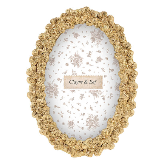 Clayre &amp; Eef | Fotolijst Goudkleurig 14x2x18 cm / 10x15 cm | 2F1422