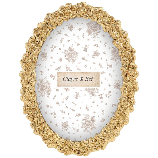 Clayre &amp; Eef | Fotolijst Goudkleurig 16x2x21 cm / 13x18 cm | 2F1423