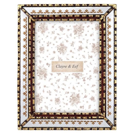 Clayre &amp; Eef | Fotolijst Zilverkleurig Goudkleurig 18x2x23 cm / 13x18 cm | 2F1416