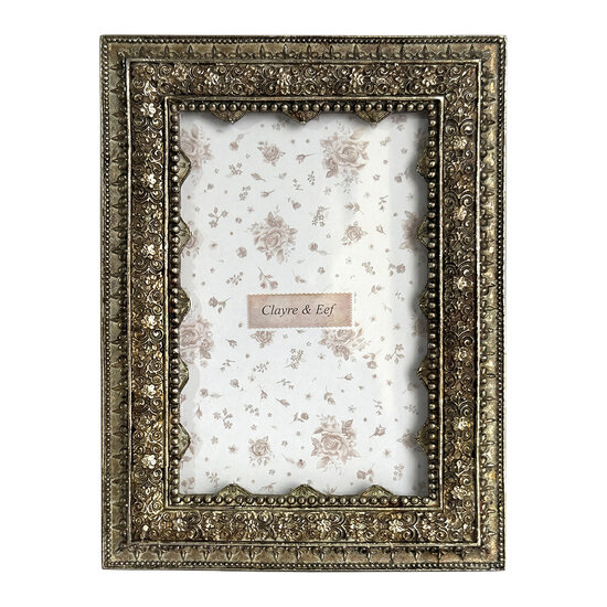 Clayre &amp; Eef | Fotolijst Goudkleurig 15x2x20 cm / 10x15 cm | 2F1446