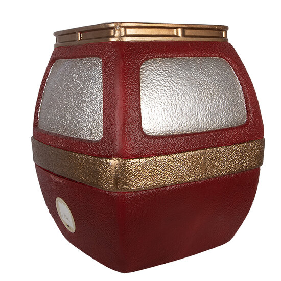 Clayre &amp; Eef | Decoratie Skilift met LED Rood Goudkleurig 47x48x51 cm | 5MG0118