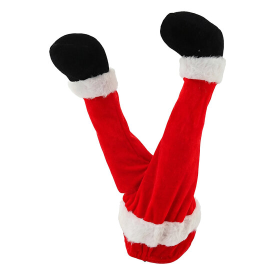 Clayre &amp; Eef | Decoratie Kerstmanbenen Rood Wit 35 cm / 3xAA | 66897