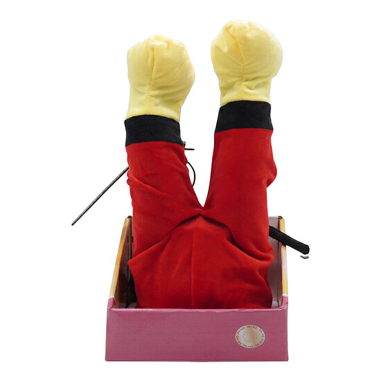Clayre &amp; Eef | Decoratie Benen Rood Geel 15x13x37 cm / 3xAA | 66950