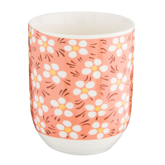 Clayre &amp; Eef | Servies Mok Roze &oslash; 6x8 cm / 100 ml | 6CEMU0006
