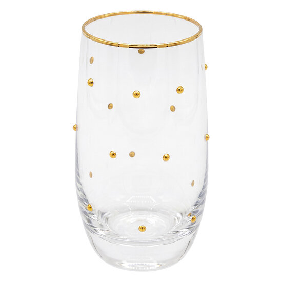 Clayre &amp; Eef | Waterglas Transparant &oslash; 6x13 cm / 300 ml | 6GL5521