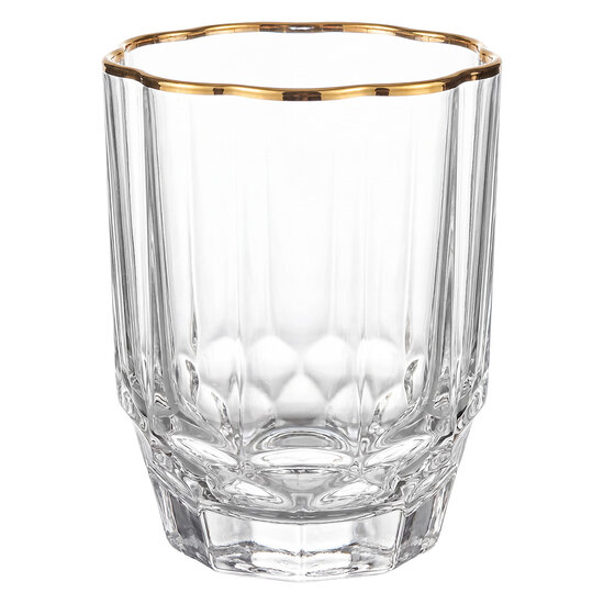 Clayre &amp; Eef | Waterglas Transparant &oslash; 8x10 cm / 320 ml | 6GL5538