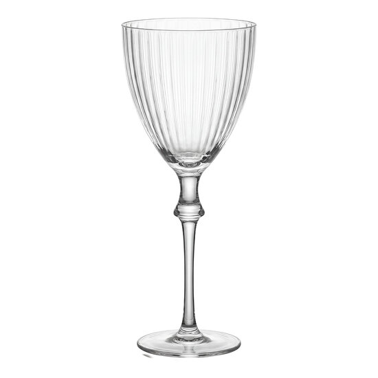 Clayre &amp; Eef | Wijnglas Transparant &oslash; 8x21 cm / 300 ml | 6GL5543
