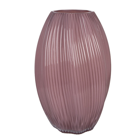 Clayre &amp; Eef | Vazen Glas Roze &oslash; 17x27 cm | 6GL5498