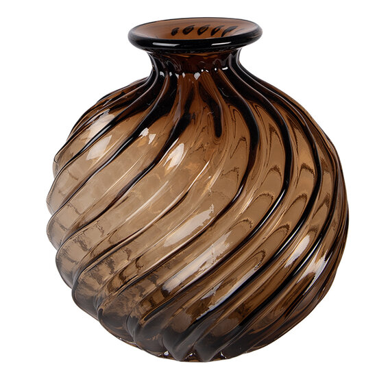 Clayre &amp; Eef | Vazen Glas Bruin &oslash; 19x21 cm | 6GL5504S