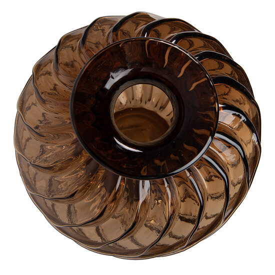 Clayre &amp; Eef | Vazen Glas Bruin &oslash; 19x21 cm | 6GL5504S