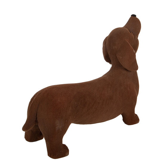 Clayre &amp; Eef | Decoratie Hond Bruin 40x14x33 cm | 6MG0176
