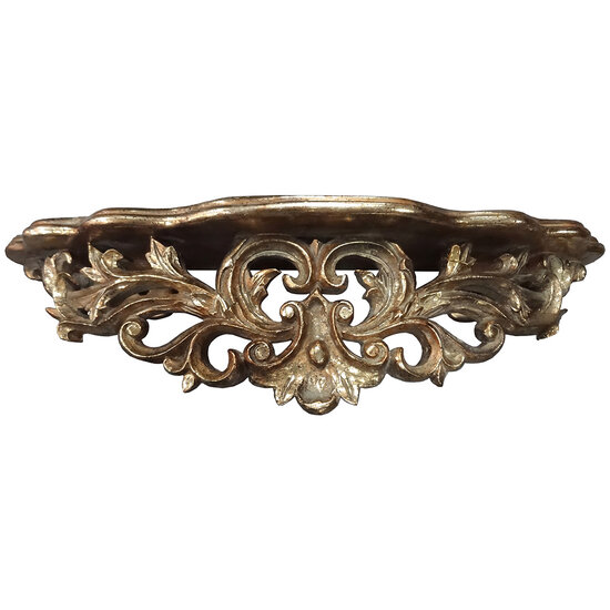 Clayre &amp; Eef | Wanddecoratie Goudkleurig 47x11x13 cm | 6PR6474