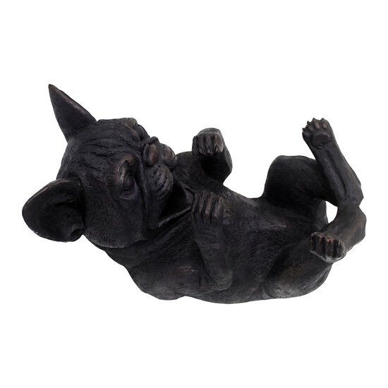 Clayre &amp; Eef | Flessenhouder bulldog Zwart 29x12x16 cm | 6PR6482