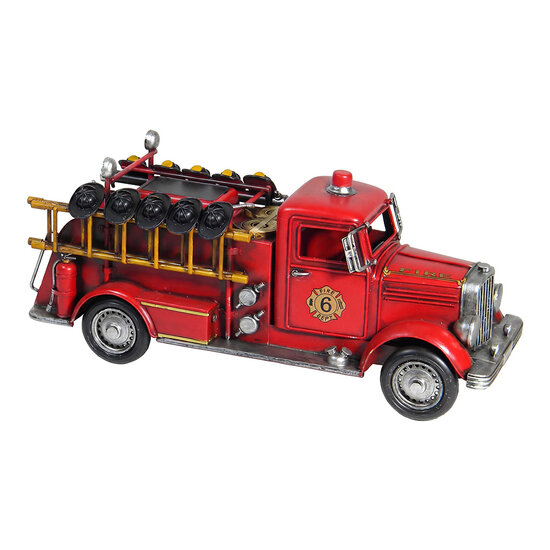Clayre &amp; Eef | Model brandweerauto Rood 35x12x15 cm | 6Y6224