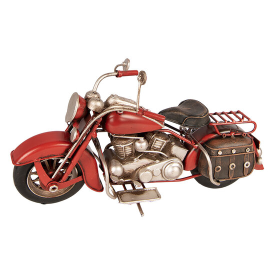 Clayre &amp; Eef | Decoratie Miniatuur Motor Rood 28x10x15 cm | 6Y6236