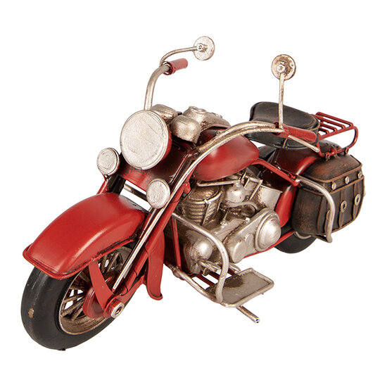 Clayre &amp; Eef | Decoratie Miniatuur Motor Rood 28x10x15 cm | 6Y6236
