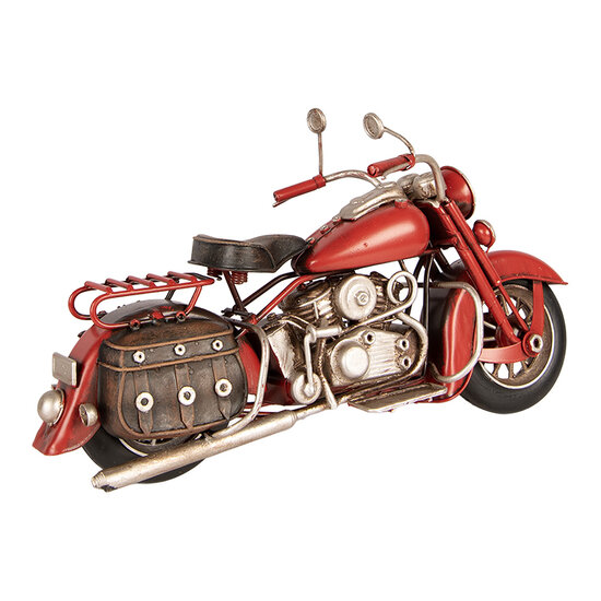 Clayre &amp; Eef | Decoratie Miniatuur Motor Rood 28x10x15 cm | 6Y6236