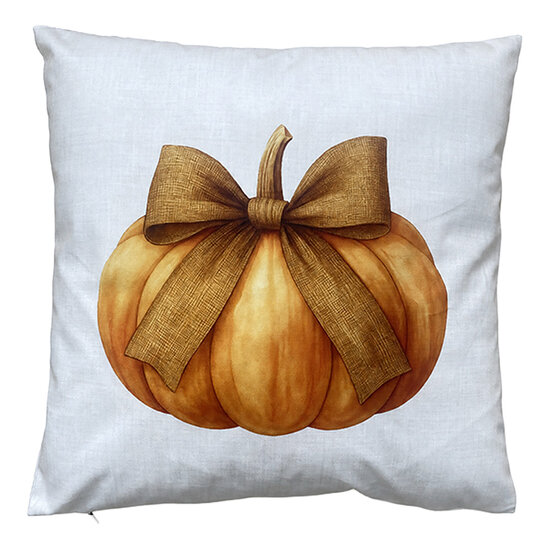 Clayre &amp; Eef | Kussen met vulling Grijs Oranje 45x45x4 cm | KG023.224
