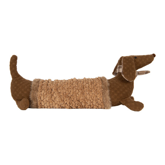 Clayre &amp; Eef | Decoratie Hond Bruin 58x20x21 cm | TW0638