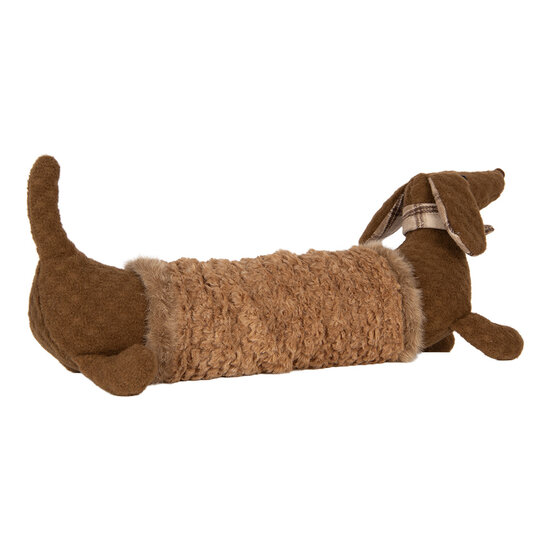 Clayre &amp; Eef | Decoratie Hond Bruin 58x20x21 cm | TW0638