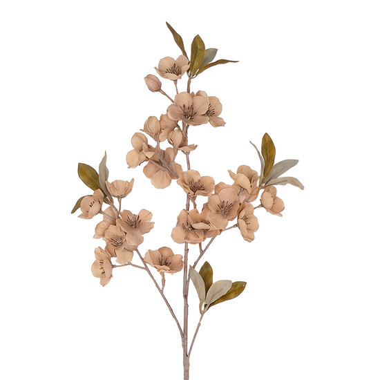Clayre &amp; Eef | Decoratie tak met bloemen Beige 90 cm | 5PL0308BE