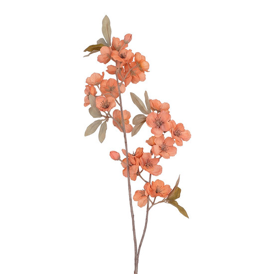 Clayre &amp; Eef | Decoratie tak met bloemen Oranje 90 cm | 5PL0308O