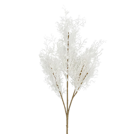 Clayre &amp; Eef | Decoratie tak Wit Groen 72 cm | 5PL0356W