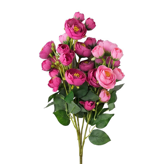 Clayre &amp; Eef | Decoratie tak met bloemen Rood Groen 80 cm | 5PL0392R