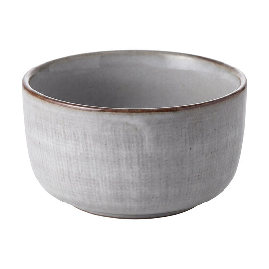 Clayre &amp; Eef | Soepkom Grijs Zwart &oslash; 11x6 cm / 250 ml | 6CEBO0230